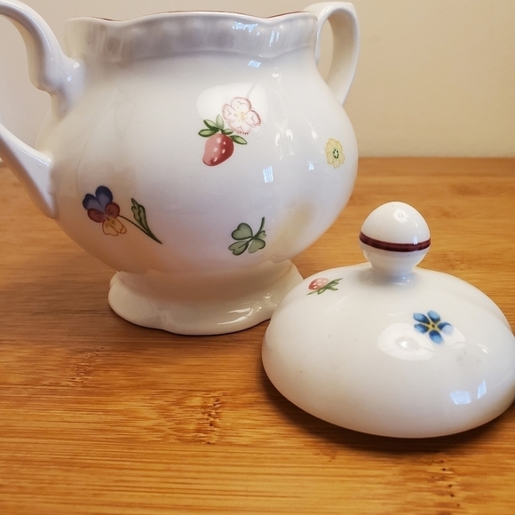 VINTAGE JOHNSON BROS/ENGLAND ROSE SUGAR EXCELLENT - Picture 7 of 8